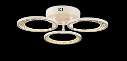 Люстра стельова LED Splendid Ray L2930/3, 3 лампи, 40 см, 3000K, білий метал, сучасний стиль з пультом та димером - мініатюра 3