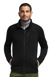 Кофта Icebreaker Sierra LS Zip Black L (1052-101 476 001 L) - мініатюра 2