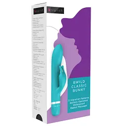 Вібратор-кролик B Swish Bwild Classic Bunny 15.2 см (бірюзовий) - мініатюра 3