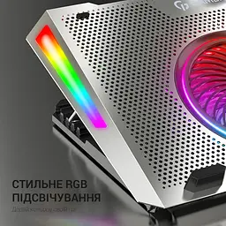 Охолоджувальна підставка для ноутбука GamePro Silver (CP1270) - мініатюра 4