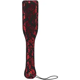 Шльопалка Liebe Seele Victorian Garden Lace and Velvet Spanking Paddle 32 см чорний з червоним