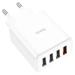 МЗП Hoco C102A Fuerza QC3.0 (4USB-A) White - мініатюра 4