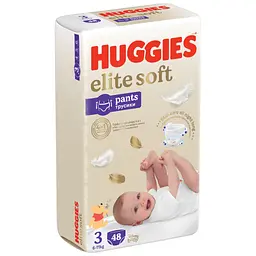 Підгузки Huggies Elite Soft 3 (6-11 кг) Mega 48 шт. (5029053549293) - мініатюра 4