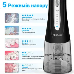 Іригатор H2ofloss HF-9Р Black - мініатюра 5