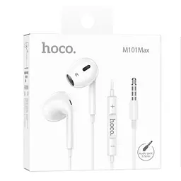 Стерео навушники Hoco M101 Max (3.5mm/1.2m) White - мініатюра 4
