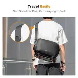 Фотосумка K&F Concept Alpha Camera Sling Bag Чорний, 12L (KF13.177) - мініатюра 4