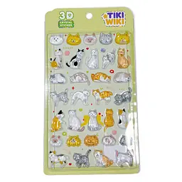 Набір 3D-наліпок Тікі котики Tiki Wiki 51429 серії Crystal