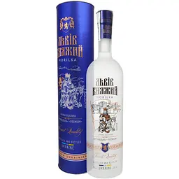 Горілка Львів Княжий Premium 40% 1 л тубус - мініатюра 2