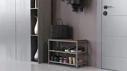 Банкетка універсальна Ferrum-decor Слайм 45x63x26 сірий ДСП Дуб Сонома Трюфель 16мм (FRD-104083) - мініатюра 7