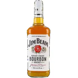 Віскі Jim Beam White Straight Bourbon Whiskey 40% 1 л