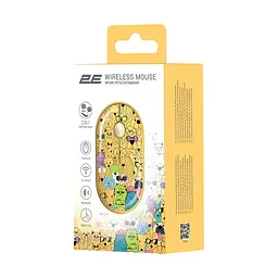 Комп'ютерна миша 2E MF300 PETS:CATS&DOGS Silent WL BT жовтий teh0014106 - мініатюра 6