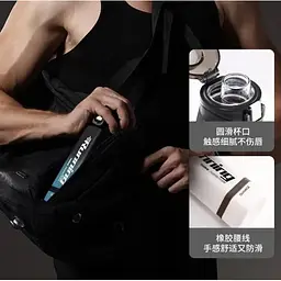 Пляшка для води Xiaomi Quange Large Capacity Tritan Water Cup 760 мл Black/White (6972229764770) - мініатюра 5