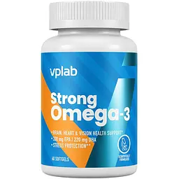 Омега-3 VPLab Strong 60 м'яких капсул