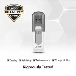 Флеш-пам'ять (накопичувач USB) USB3 32GB V100 LJDV100-32GABGY LEXAR - мініатюра 5