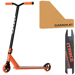 Самокат трюковий iTrike 34х10х85 см Оранжевий 000222955 - мініатюра 2