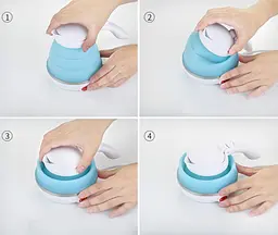 Дорожній чайник силіконовий складаний дисковий 0.75л 700Вт 220В Foldable Travel Kettle блакитний - мініатюра 5