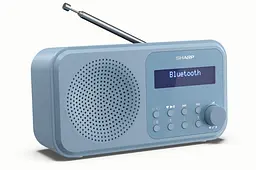 Радіоприймач портативний Sharp DRP420BL Blue DAB+, FM, Bluetooth, батарейки, мережа - мініатюра 2