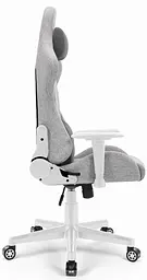 Комп'ютерне крісло Hell's Chair HC-1006 Grey-White тканина - мініатюра 2