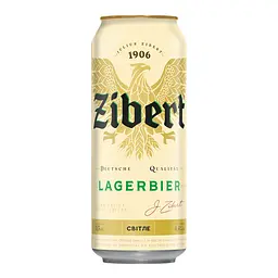 Пиво світле Zibert Lagerbier пастеризоване 4.4% 0.5 л з/б - мініатюра 2