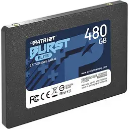 SSD накопичувач Patriot Burst Elite 480GB 2.5" SATAIII 3D TLC (PBE480GS25SSDR) - мініатюра 3