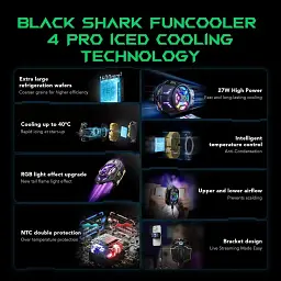 Кулер для смартфона Black Shark FunCooler 4 Pro Black (BHR8594CN) [147780] - мініатюра 6
