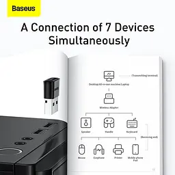 Адаптер Bluetooth 5.0 USB контролер Baseus Wireless Adapter BA04 ZJBA000001 - мініатюра 4