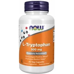 L-триптофан 500 мг у капсулах №60 Now Foods L-Tryptophan