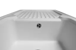 Кухонна мийка гранітна Miraggio Orlean white 861x496x210 00209002, Білий - мініатюра 6