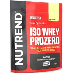 Протеин с энзимами Nutrend Iso Whey ProZero ванильный пудинг 500 г