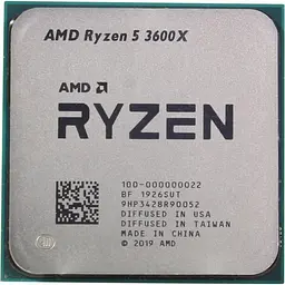 Процесор AMD Ryzen 5 3600X (100-000000022) (Socket AM4, 12T, 4.4 ГГц, Tray) Б/в