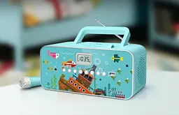 Радіоприймач CD з мікрофоном ментоловий Muse M-29 KP - мініатюра 4