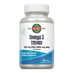 Омега-3 KAL 720 EPA/480 DHA 60 softgels