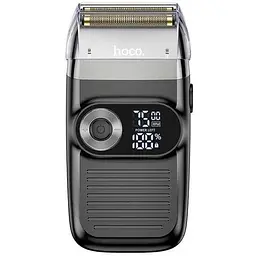 Мужская электробритва Hoco HP30 аккумуляторная бритва для мужчин серая