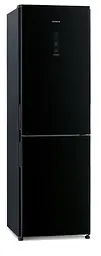 Холодильник Hitachi R-BG410PUC6XGBK 190х65х60см 2 двері Х-215 л М-115 л A++ NF Інвертор Чорний скло (R-BG410PUC6XGBK)