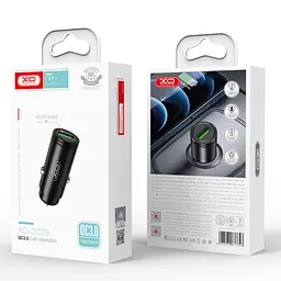 Автомобільний зарядний пристрій XO CC39 QC3.0 18W Car charger Чорний - мініатюра 3
