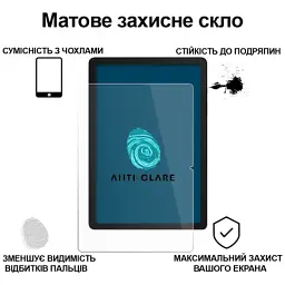 Скло захисне BeCover Matte Anti-Glare Samsung Galaxy Tab A11 Plus SM-X236B 11.0" (713939) - мініатюра 2