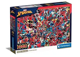 Пазл Clementoni Impossible: Людина-павук, Marvel (Impossible Spiderman Marvel Puzzle - 1000 pcs.), колаж, 1000 ел. (39916)