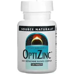 Вітаміни та мінерали Source Naturals OptiZinc, 120 таблеток