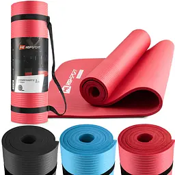 Мат для фітнесу та йоги Hop-Sport HS-N010GM 1см червоний - мініатюра 7