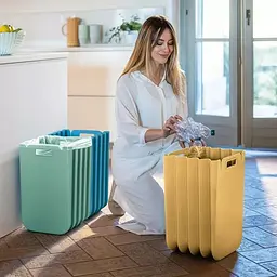Контейнер універсальний Guzzini Home Eco packly складний з фіксаторами 25 л зелений - мініатюра 4