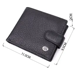 Чоловічий гаманець зручного розміру ST Leather 22471 чорний - мініатюра 7