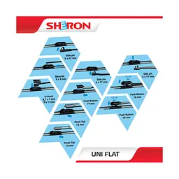Щітка склоочисника Sheron 600 мм Uni flat (000669) - мініатюра 3