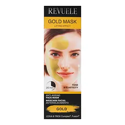 Золота маска для обличчя Revuele Gold Face Mask Lifting Effect Anti-Age, 80 мл - мініатюра 3
