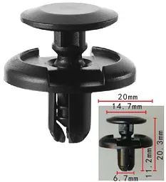 Кліпса Mitsubishi Honda Lexus Toyota Fiat Suzuki 0940907332, 9046707164, 0155309191 (C1399)