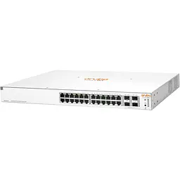 Комутатор мережевий HP 24GPoE(370W)-4SFP/SFP+ (JL684B) (JL684B) - мініатюра 2