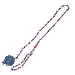 Flamingo Ball With Rope фламинго іграшка для собак м'яч з литої гуми на мотузці 6.3 см