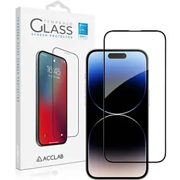 Скло захисне ACCLAB Full Glue ESD Apple iPhone 14 Pro Black (1283126542046)