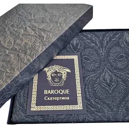 Скатертина Прованс Baroque Black 180х136 см (25785) - мініатюра 4