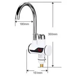 Проточний водонагрівач на кран з душем Water Faucet & Shower з нижнім підключенням - мініатюра 3