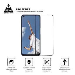 Захисне скло на OPPO A72 5G з олеофобним покриттям, Pro, повне проклеювання, антистатичний і пиловідштовхуючий шар, 9H, самоклеючеся, 2.5D, на весь екран, антистатичний клей, ArmorStandart (ARM56650) - мініатюра 2